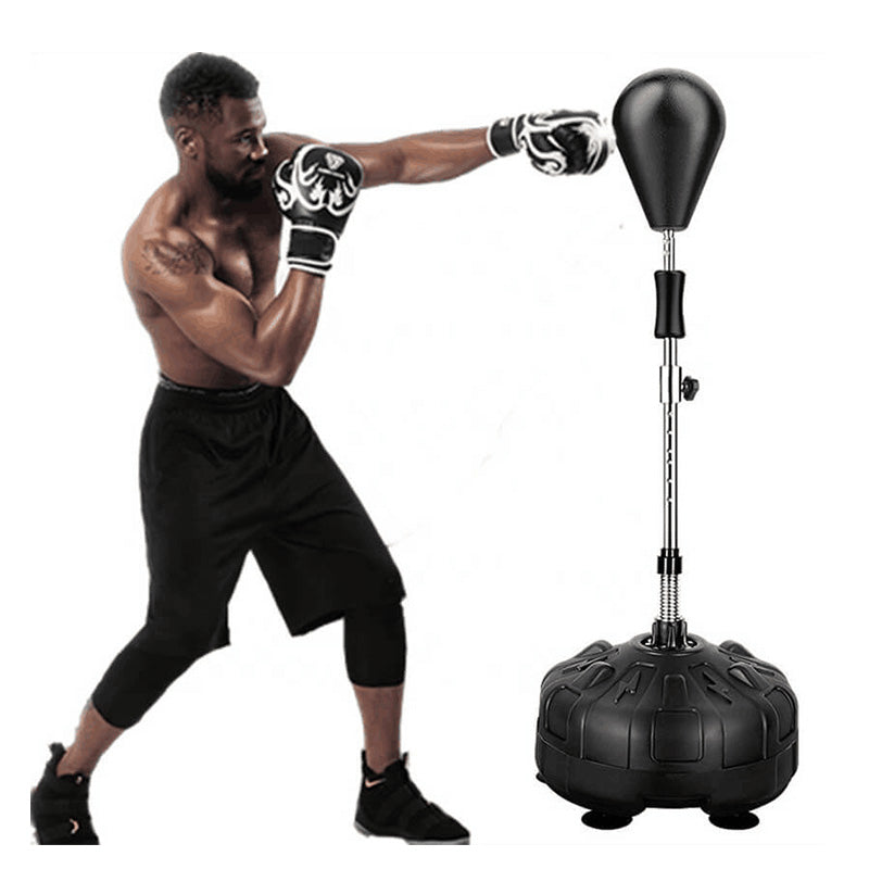 Freestanding Punching Bag Adjustable Heights Training Bag with Stand and Boxing Gloves for Adults Kids