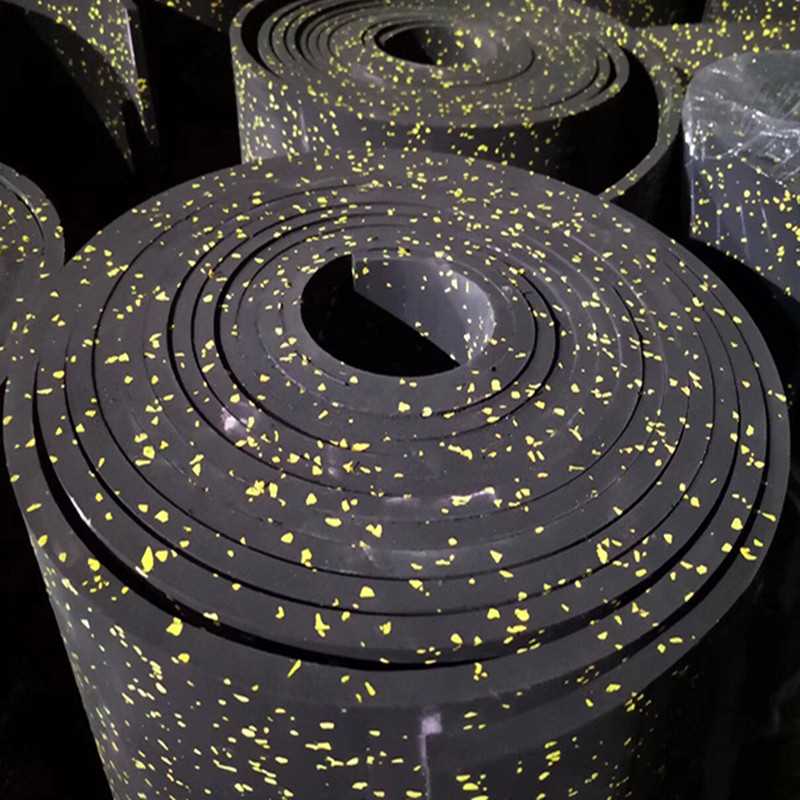 EPDM Rubber Flooring Roll commercial thermal insulation rubber mats for gym covering sheet flooring sports play gym mat fitness rubber