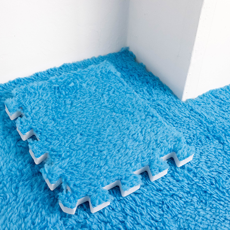 plush medium fluffy carpets tiles baby play mat carpet children crawling puzzle mat plush carpet