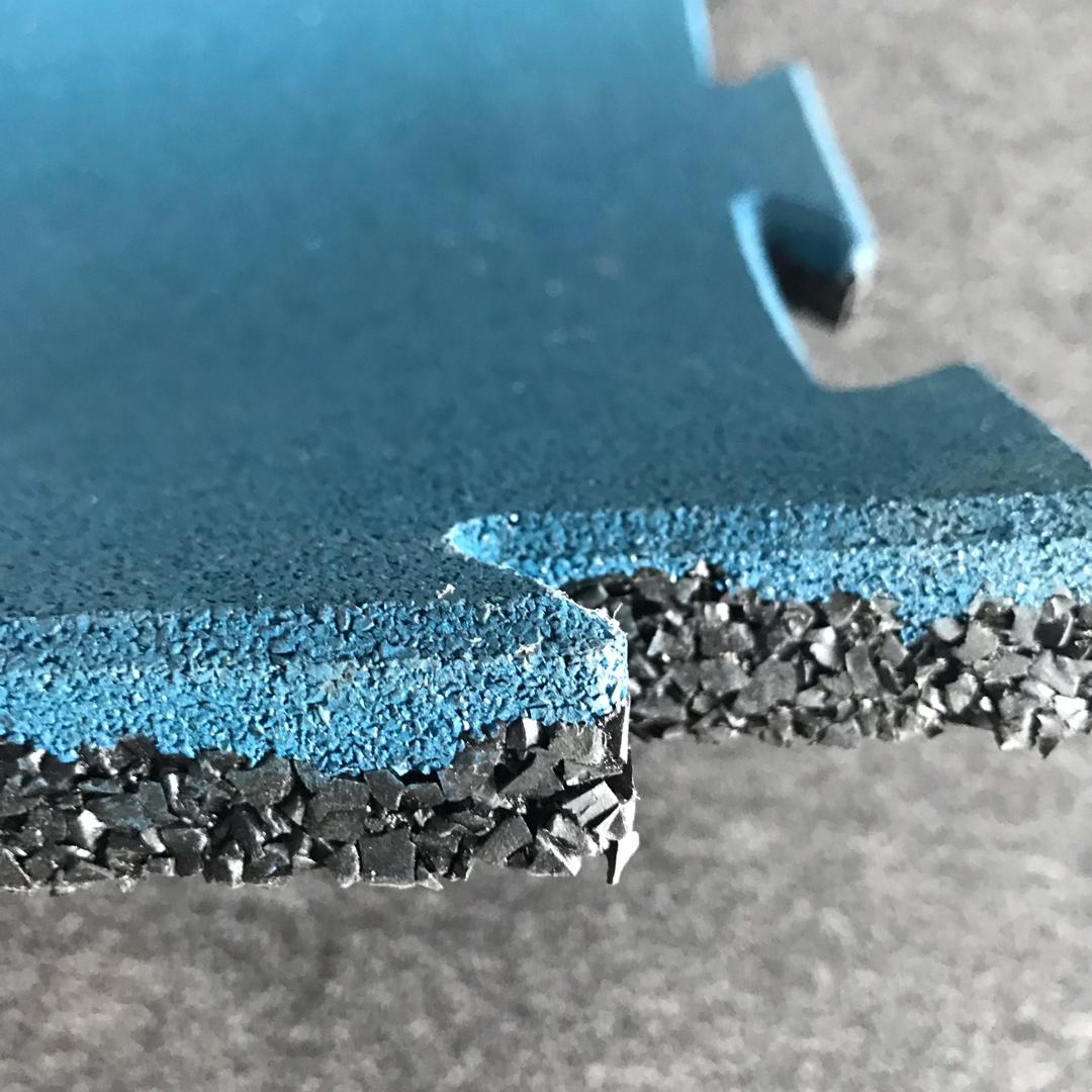 Gym Rubber Flooring Tiles Interlocking Thick High density Sports Rubber Puzzle Mats Painting Series Composite