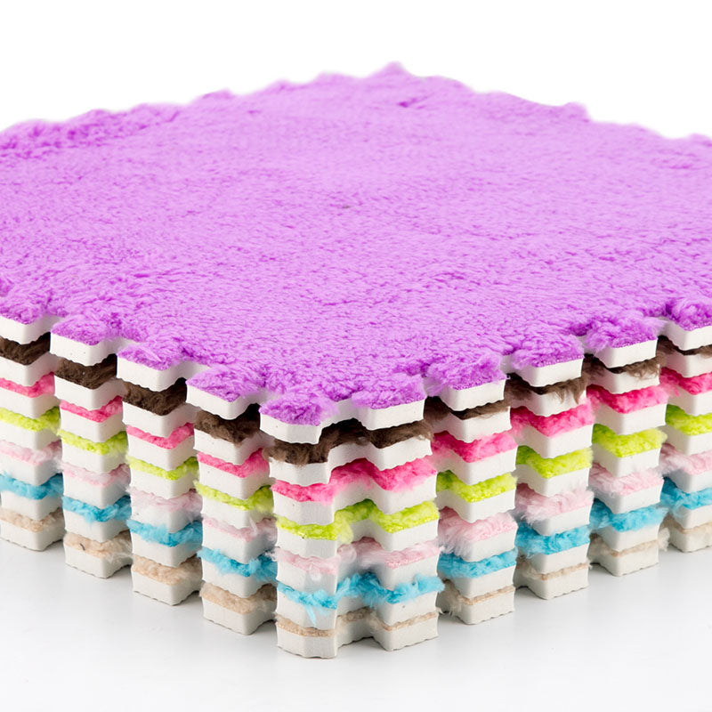 plush medium fluffy carpets tiles baby play mat carpet children crawling puzzle mat plush carpet