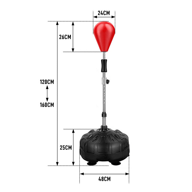 Freestanding Punching Bag Adjustable Heights Training Bag with Stand and Boxing Gloves for Adults Kids
