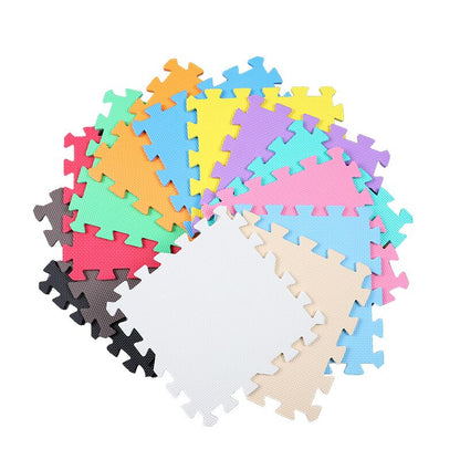 LINYIQUEEN basics foam interlocking floor mat pack of 6 floor mat piece home interior eva foam spliced floor mat