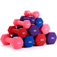 colorful power training premium rubber wholesale weights equipment fitness cheap rubber hex gym dumbbell